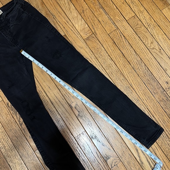 Hollister Destructed Super Skinny Black Stretch Jeans Jeggings 5R - Picture 13 of 13